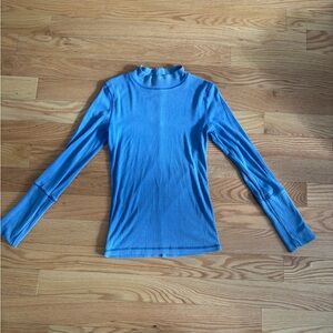 Free People Blue Long Sleeve Women’s Top